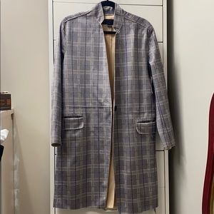 BLANKNYC plaid trench coat